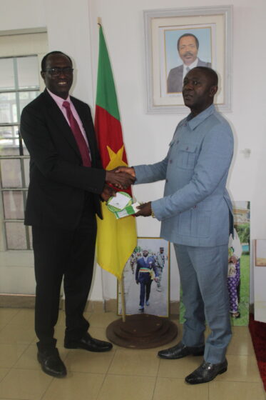 A COURTESY VISIT BY THE CEO OF THE NATURAL ECO-CAPITAL, DR EUGENE ITUA TO THE BUEA COUNCIL.